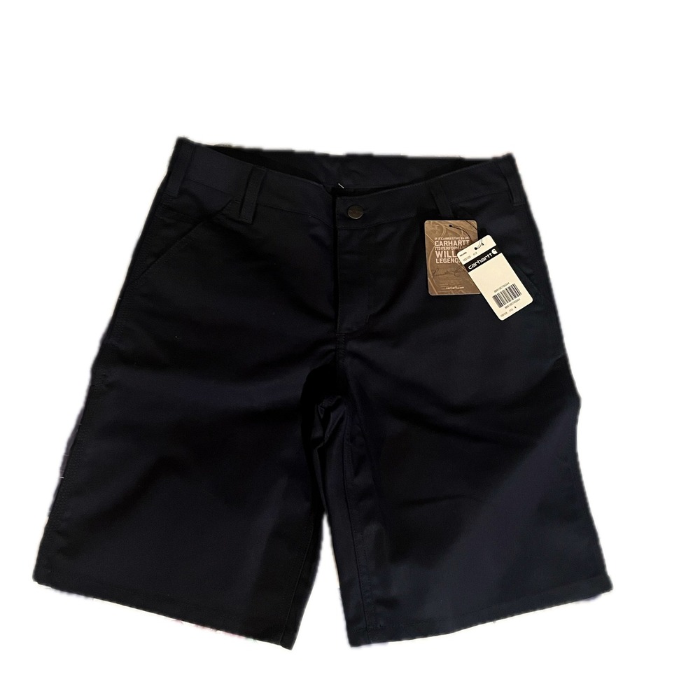 NWT Carhartt Womens Shorts Size 4 Navy Workwear Casual